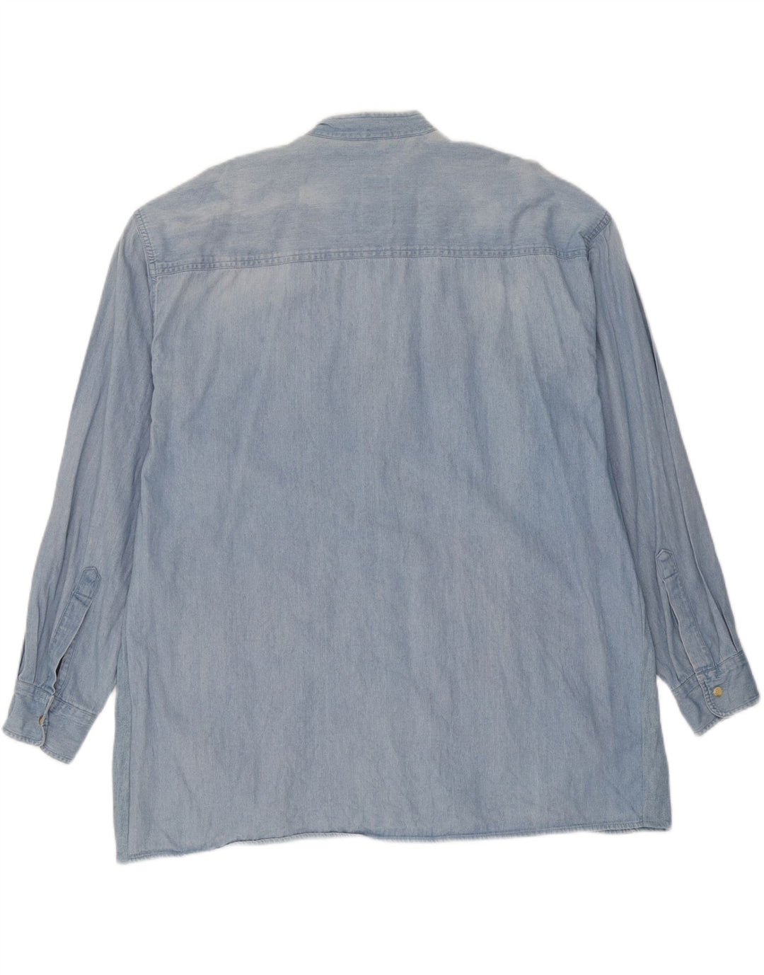 VINTAGE Mens Denim Shirt Size 41/42 Large Blue Vintage Vintage and Second-Hand Vintage from Messina Hembry 