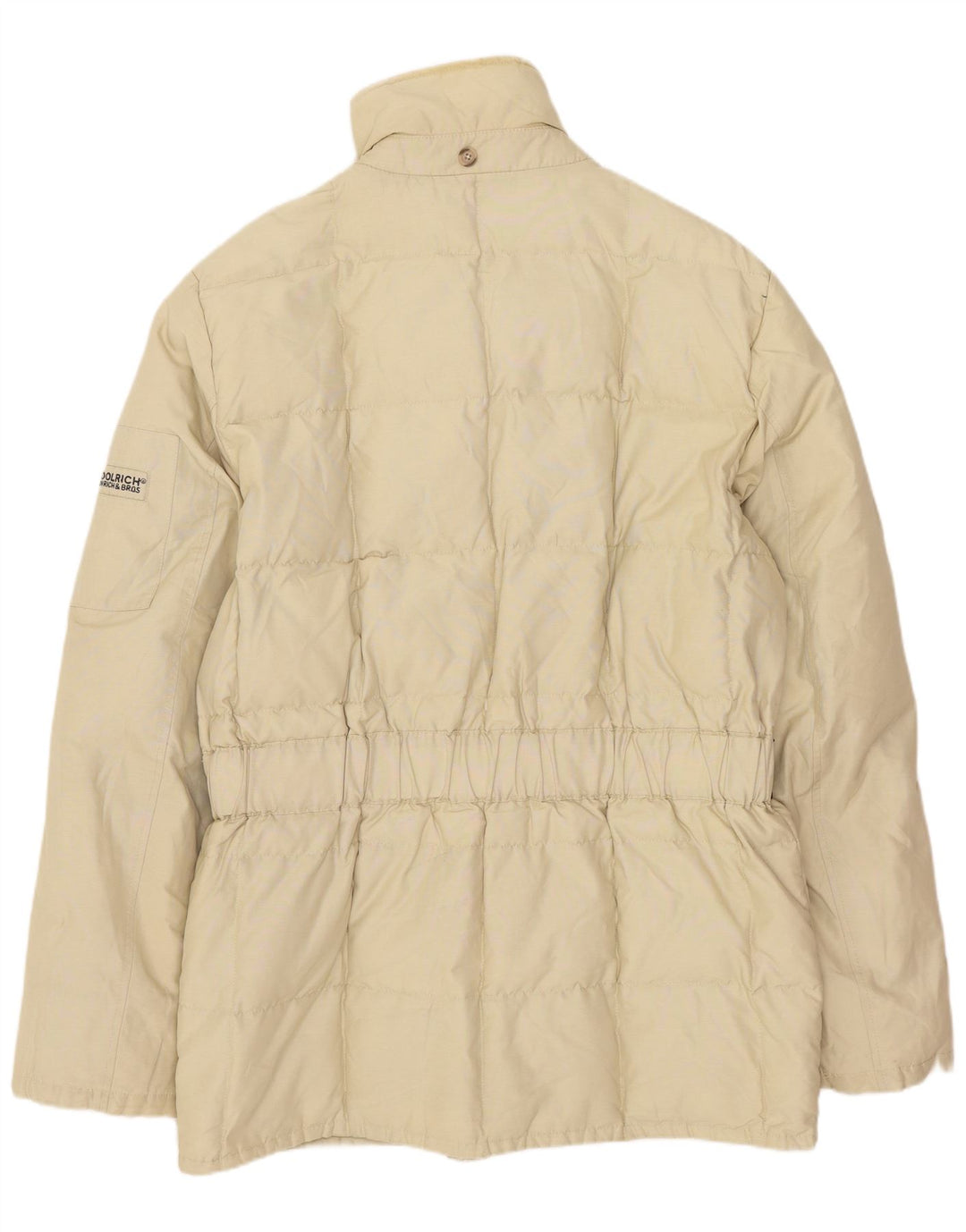 Woolrich Mens Padded Jacket UK 38 Medium Beige Elastomere