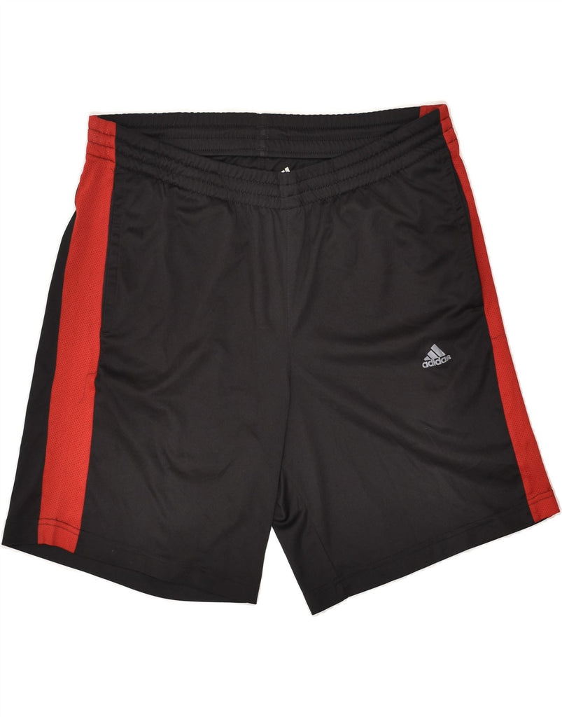 ADIDAS Mens Climalite Sport Shorts Small Black Colourblock Polyester | Vintage Adidas | Thrift | Second-Hand Adidas | Used Clothing | Messina Hembry 