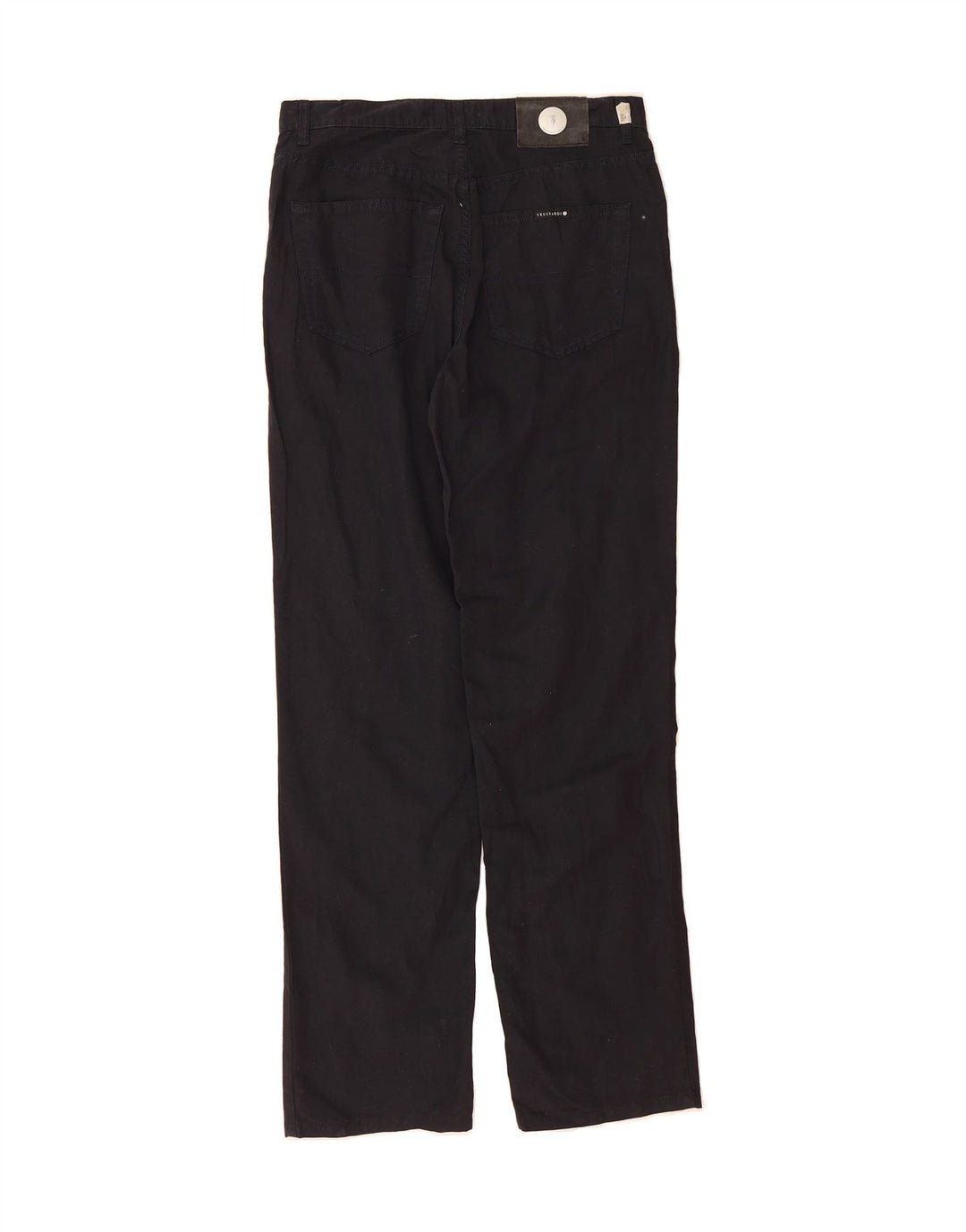 TRUSSARDI Mens Straight Jeans W30 L32 Black Cotton Vintage Trussardi and Second-Hand Trussardi from Messina Hembry 