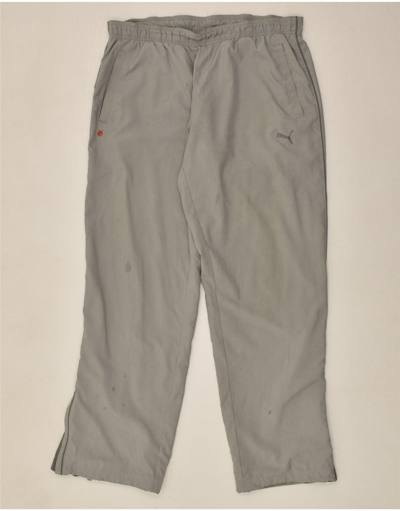 PUMA Mens Tracksuit Trousers Large Grey | Vintage Puma | Thrift | Second-Hand Puma | Used Clothing | Messina Hembry 