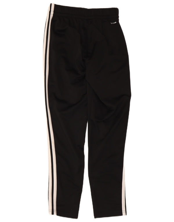 Adidas Boys Tracksuit Trousers 13-14 Years Black Polyester