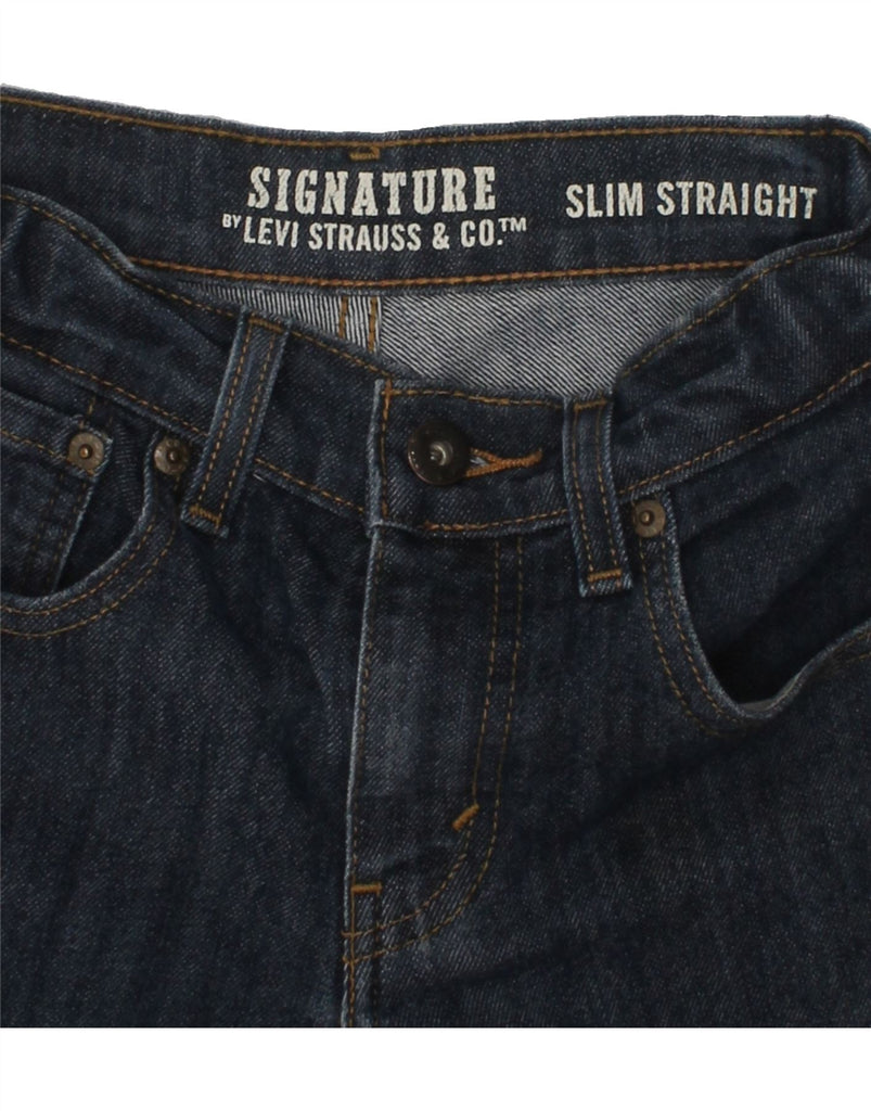 LEVI'S Boys Signature Slim Straight Jeans 11-12 Years W26 L26 Blue Cotton | Vintage Levi's | Thrift | Second-Hand Levi's | Used Clothing | Messina Hembry 