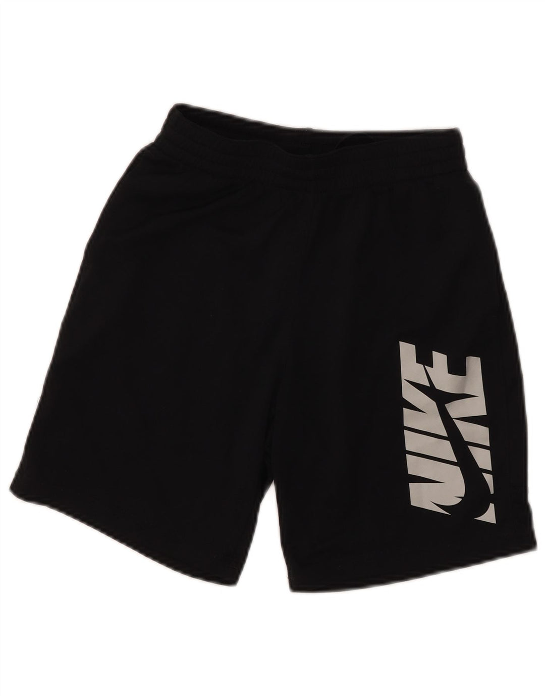 NIKE Boys Graphic Sport Shorts 7-8 Years Black Polyester