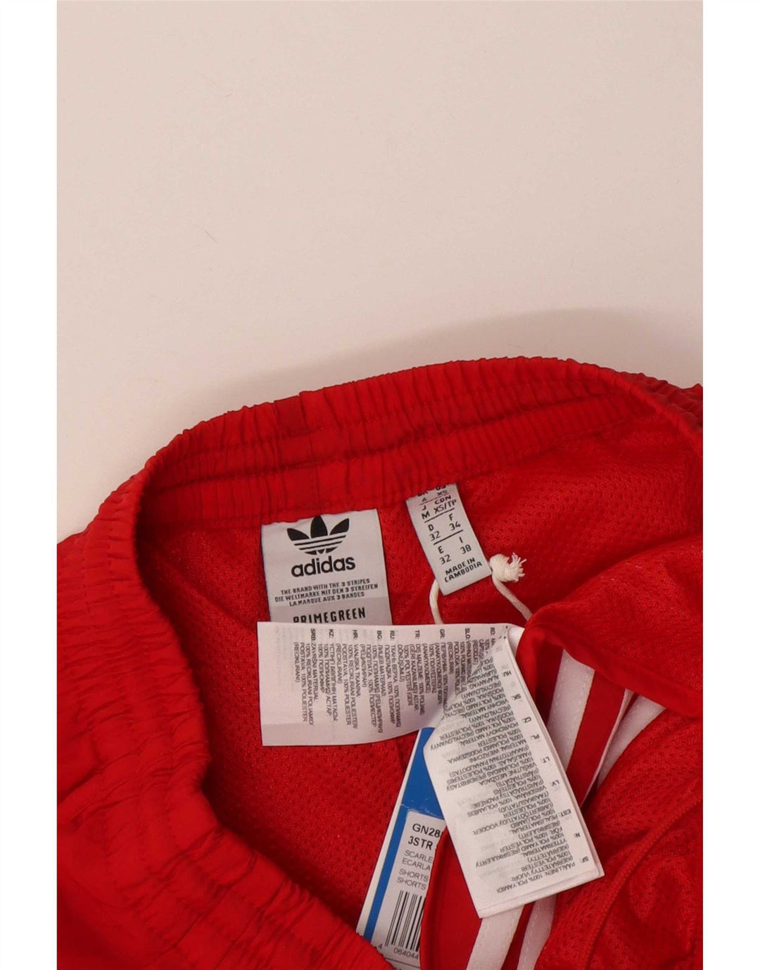 Adidas Womens Sport Shorts UK 6 XS Red Polyester