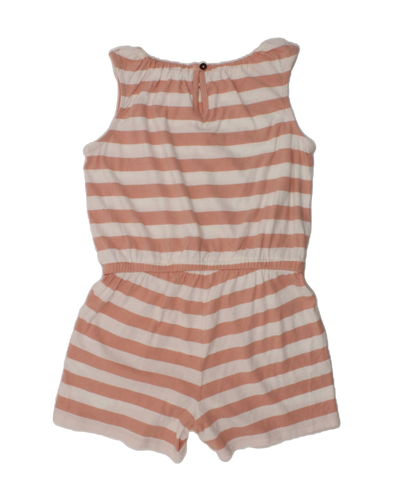 FAT FACE Girls Playsuit 10-11 Years Beige Striped Cotton | Vintage Fat Face | Thrift | Second-Hand Fat Face | Used Clothing | Messina Hembry 