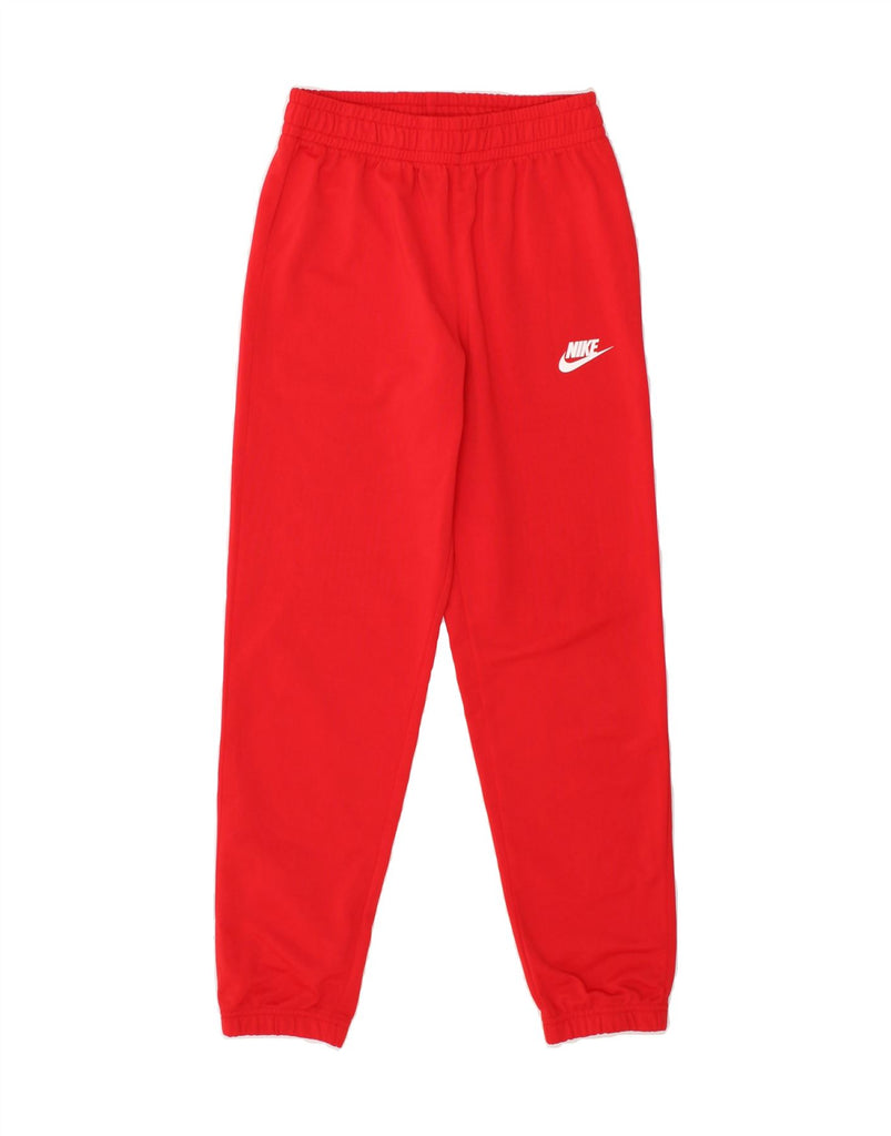 NIKE Boys Standard Fit Tracksuit Trousers Joggers 10-11 Years Medium Red | Vintage Nike | Thrift | Second-Hand Nike | Used Clothing | Messina Hembry 