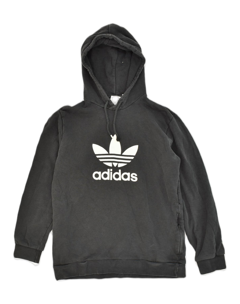 ADIDAS Mens Graphic Hoodie Jumper Medium Grey Cotton | Vintage Adidas | Thrift | Second-Hand Adidas | Used Clothing | Messina Hembry 