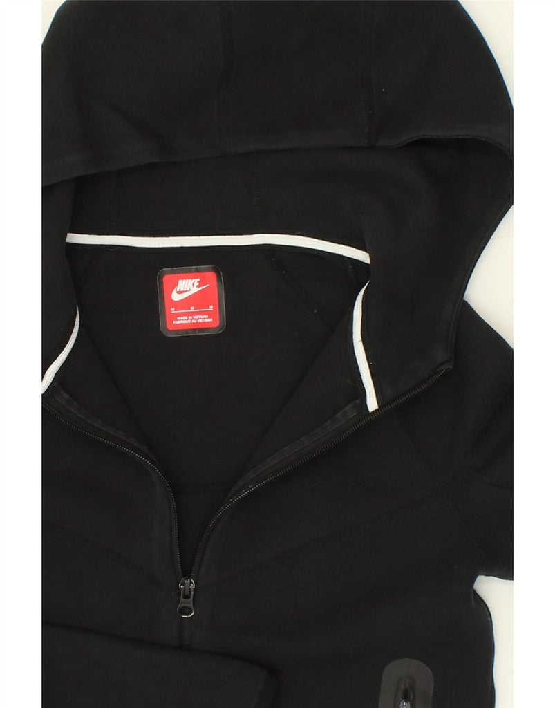 NIKE Girls Zip Hoodie Sweater 10-11 Years Medium Black Cotton | Vintage Nike | Thrift | Second-Hand Nike | Used Clothing | Messina Hembry 