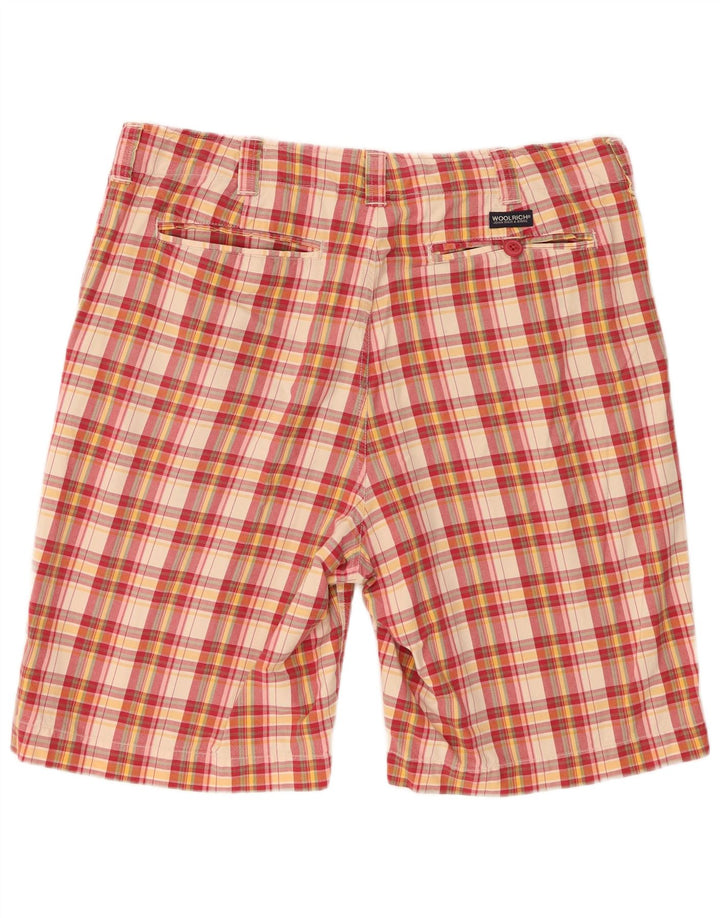 Woolrich Mens Chino Shorts W38 XL Multicoloured Check Cotton