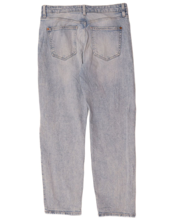 Marks & Spencer Womens Boyfriend Slim Jeans UK 12 Medium W32 L28 Blue