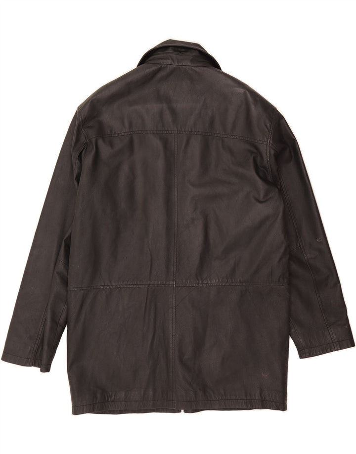 POINTERS Mens Leather Jacket UK 42 XL Black Leather Vintage Pointers and Second-Hand Pointers from Messina Hembry 