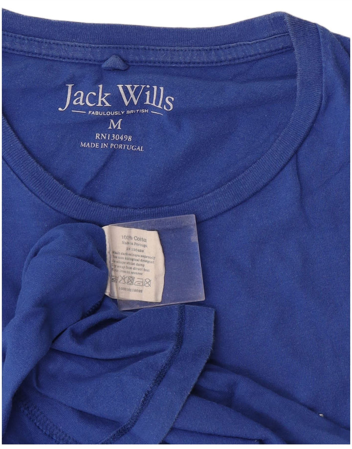 Jack Wills Mens T-Shirt Top Medium Blue Cotton