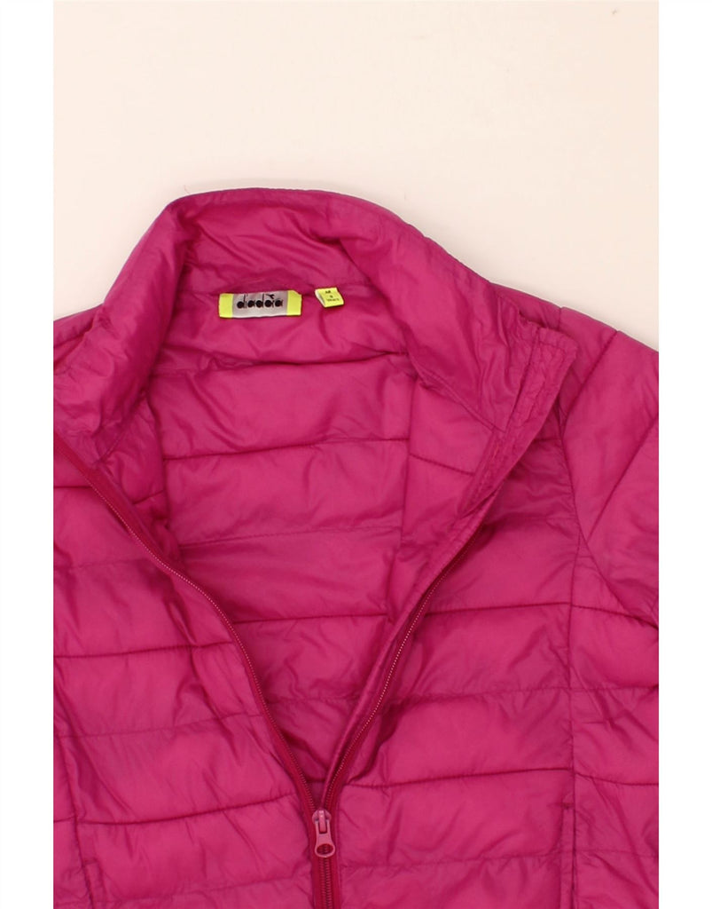 DIADORA Girls Padded Jacket 7-8 Years Pink Polyamide | Vintage Diadora | Thrift | Second-Hand Diadora | Used Clothing | Messina Hembry 