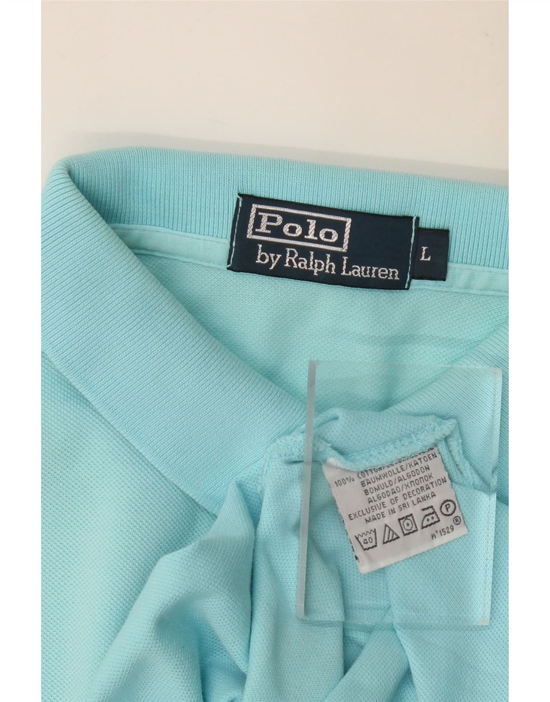 POLO RALPH LAUREN Mens Polo Shirt Large Blue Cotton