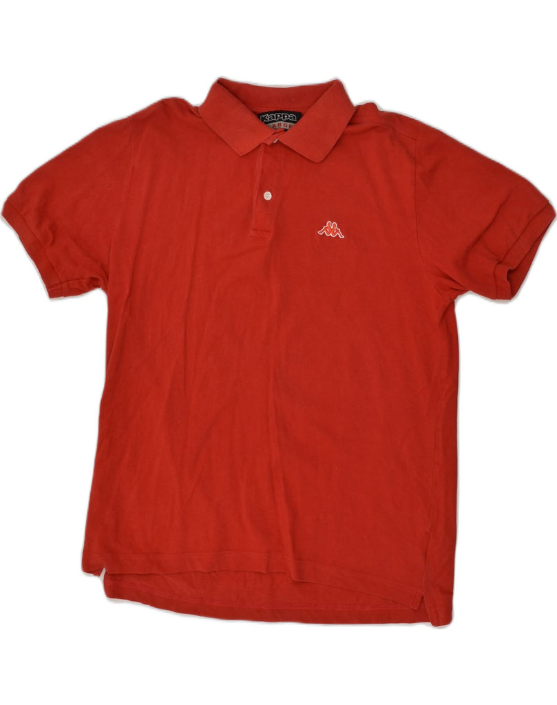 KAPPA Mens Polo Shirt Large Red Cotton | Vintage Kappa | Thrift | Second-Hand Kappa | Used Clothing | Messina Hembry 