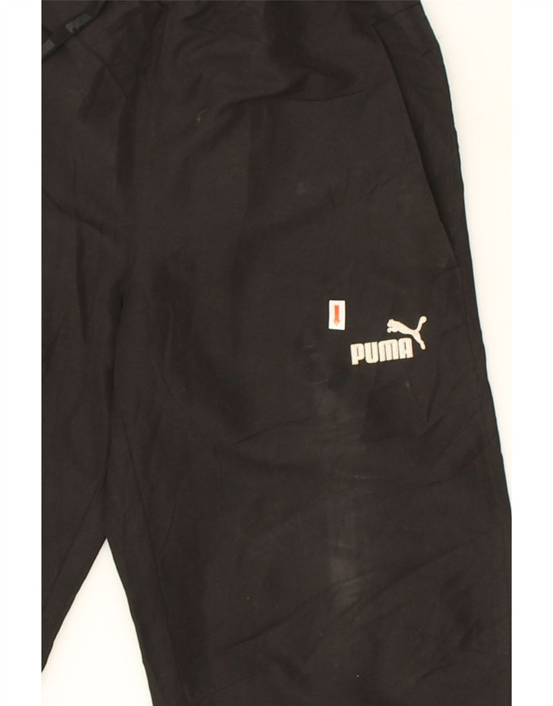 PUMA Womens Capri Tracksuit Trousers Joggers UK 6 XS Black Polyester | Vintage Puma | Thrift | Second-Hand Puma | Used Clothing | Messina Hembry 