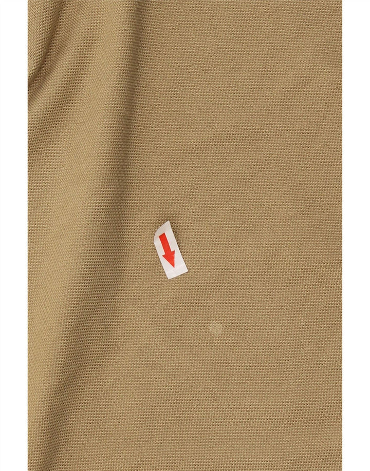 Lacoste Mens Polo Shirt Size 6 XL Beige Cotton