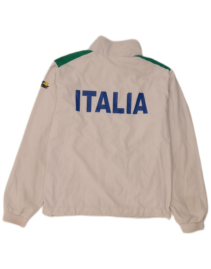 AUSTRALIAN L'ALPINA Mens Italia Tracksuit Top Jacket XS White Colourblock