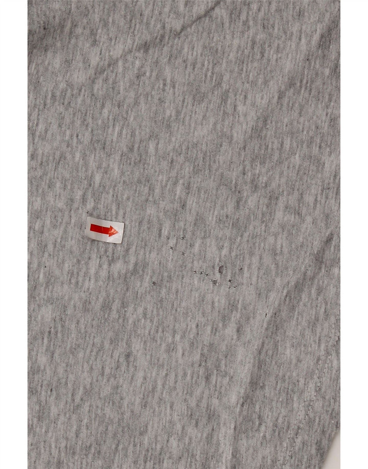 Puma Womens T-Shirt Top UK 12 Medium Grey Cotton