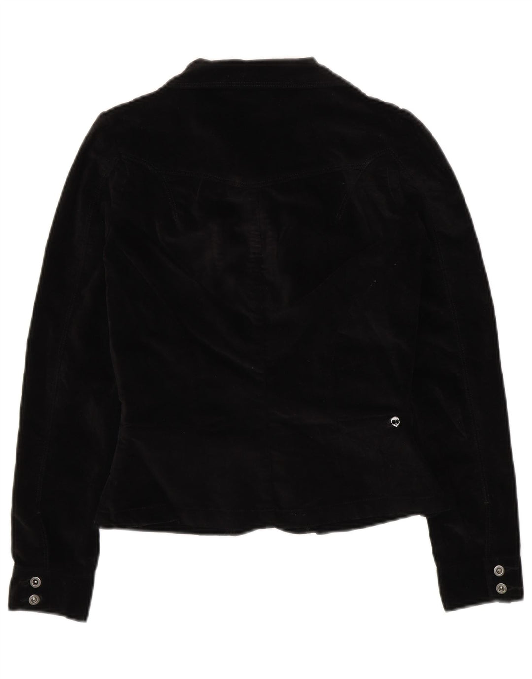 LEE Girls Velvet Utility Jacket 13-14 Years Black Cotton