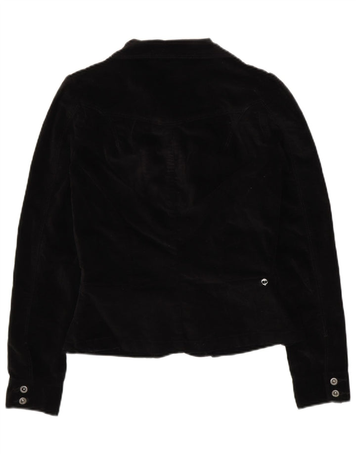 LEE Girls Velvet Utility Jacket 13-14 Years Black Cotton