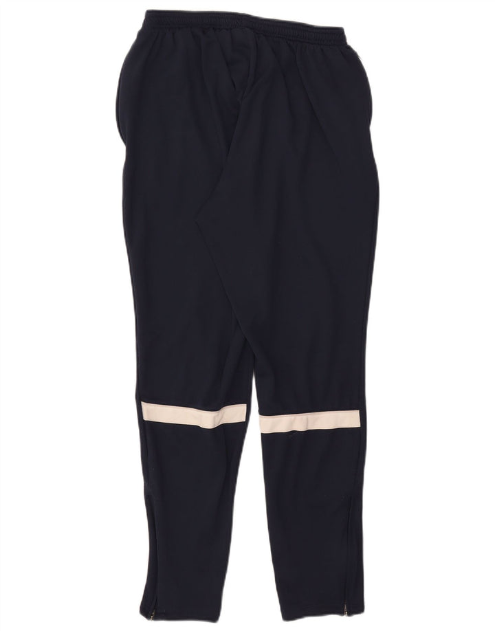 Nike Mens Dri Fit Tracksuit Trousers Large  Navy Blue Polyester