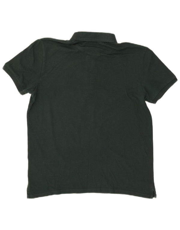 Lyle & Scott Mens Polo Shirt Large Green Cotton