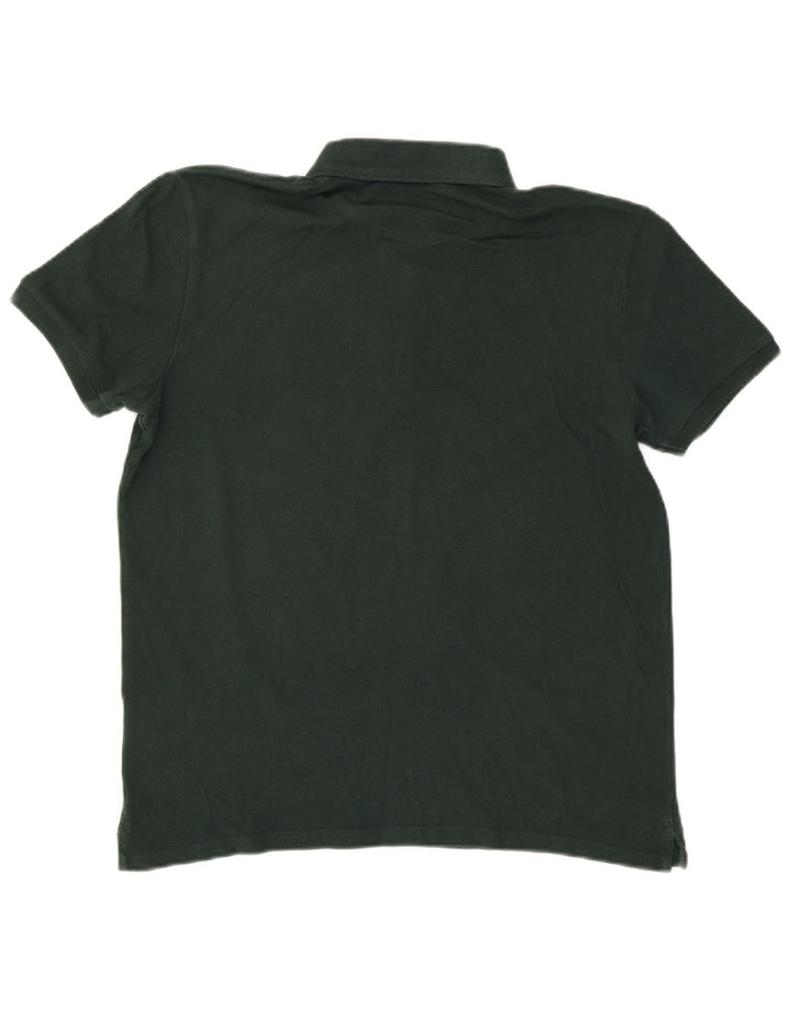 Lyle & Scott Mens Polo Shirt Large Green Cotton