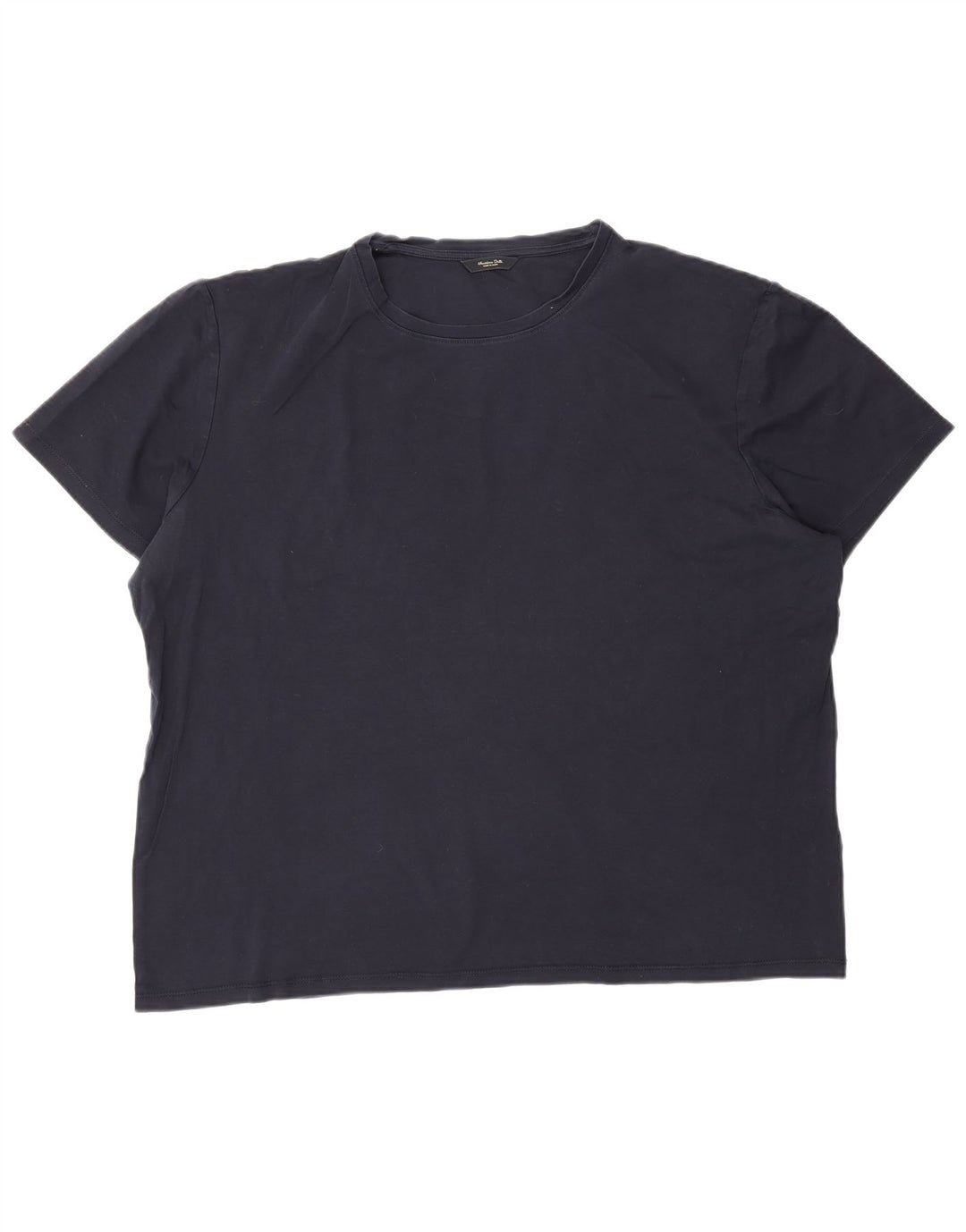 Massimo Dutti Mens T-Shirt Top 2XL Navy Blue