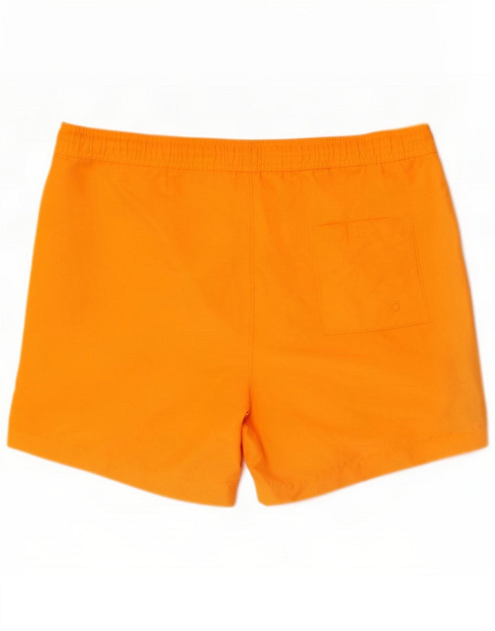 Calvin Klein Mens Graphic Swimming Shorts Medium Orange Colourblock