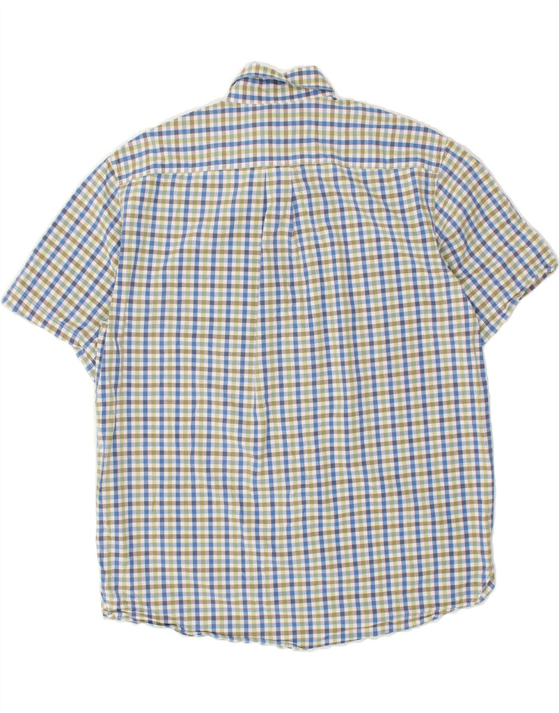EDDIE BAUER Mens Short Sleeve Shirt Large Multicoloured Check Cotton | Vintage Eddie Bauer | Thrift | Second-Hand Eddie Bauer | Used Clothing | Messina Hembry 
