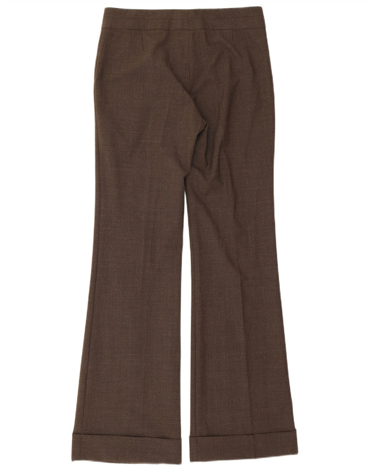 Naf Naf Womens Flare Suit Trousers EU 40 Medium W30 L33 Brown Polyester