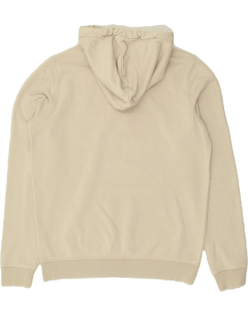 GANT Womens Graphic Hoodie Jumper UK 14 Medium Beige Vintage Gant and Second-Hand Gant from Messina Hembry 