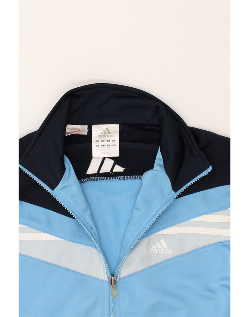 ADIDAS Boys Graphic Tracksuit Top Jacket 13-14 Years XL Blue Colourblock | Vintage Adidas | Thrift | Second-Hand Adidas | Used Clothing | Messina Hembry 