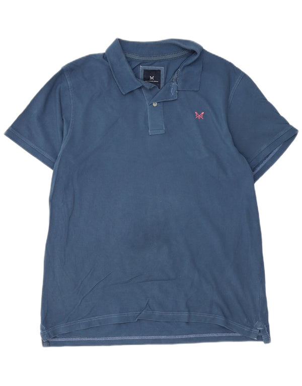 Crew Clothing Mens Polo Shirt XL Navy Blue Cotton
