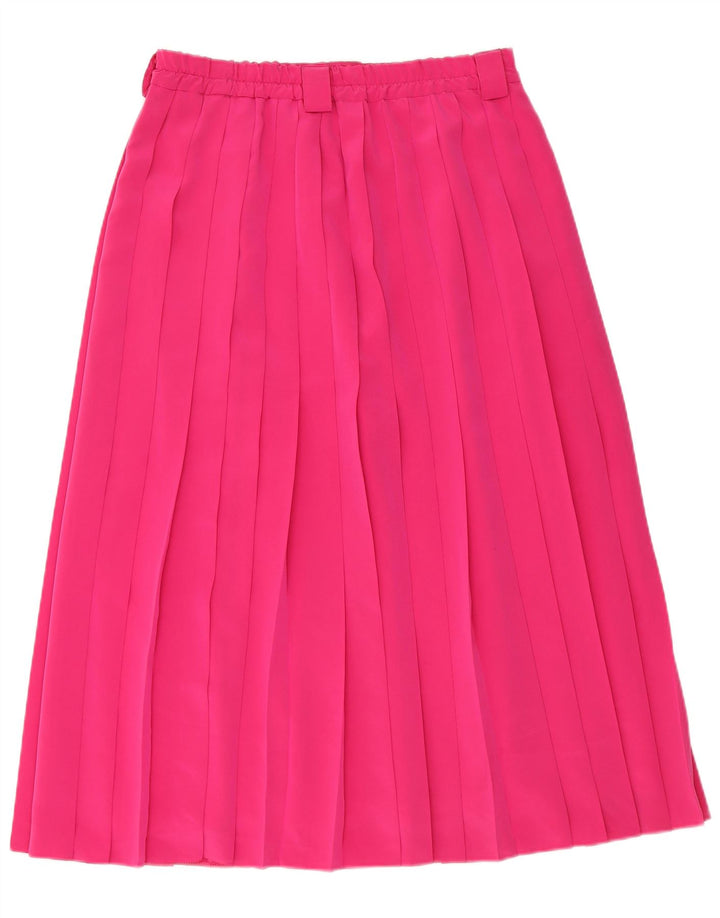 MICHAEL H. Womens Pleated Skirt UK 16 Large W32  Pink Polyester