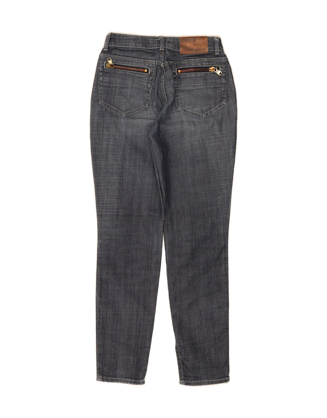 TRUSSARDI Womens Slim Jeans W25 L29 Blue Cotton Vintage Trussardi and Second-Hand Trussardi from Messina Hembry 