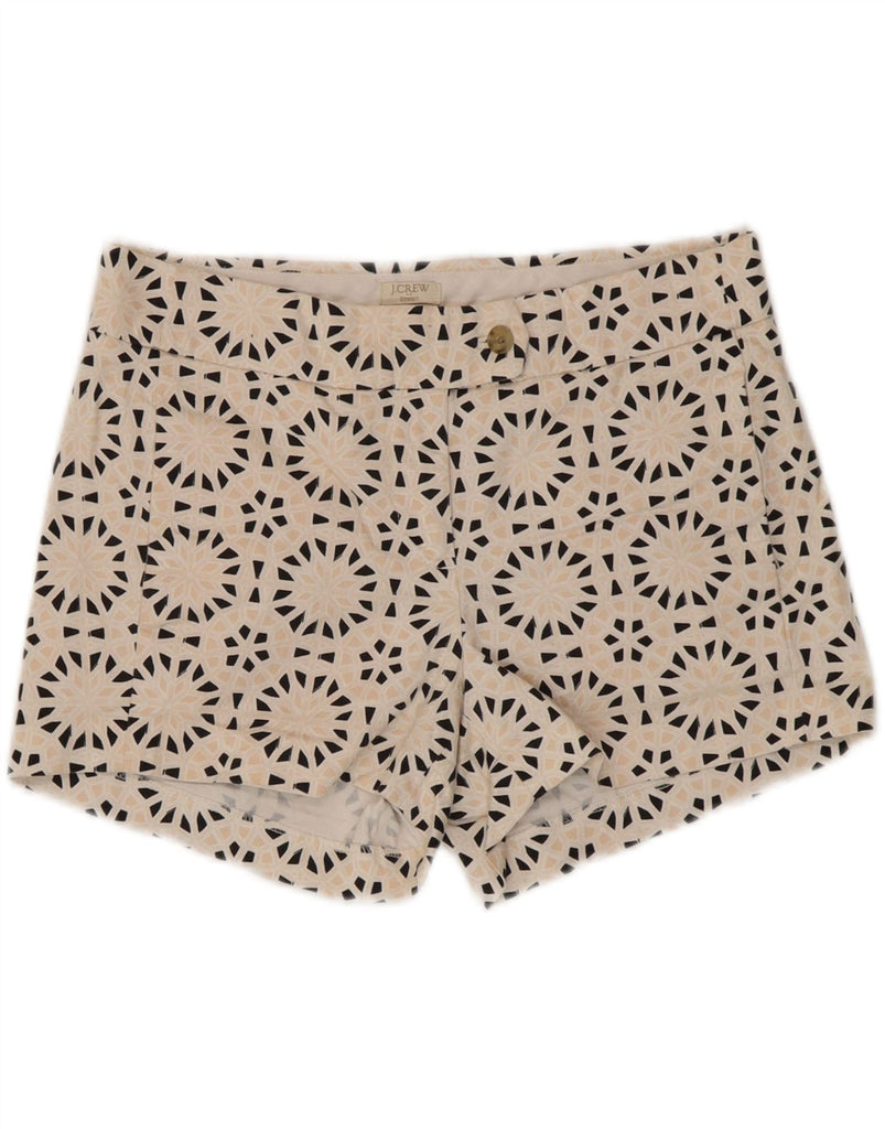 J. CREW Womens Stretch Chino Shorts US 2 XS W30  Beige Floral Cotton Vintage J. Crew and Second-Hand J. Crew from Messina Hembry 