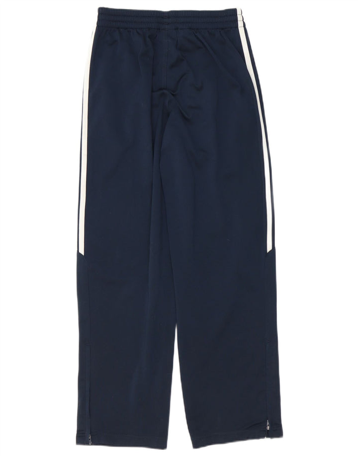 Adidas Boys Tracksuit Trousers 11-12 Years Navy Blue Polyester