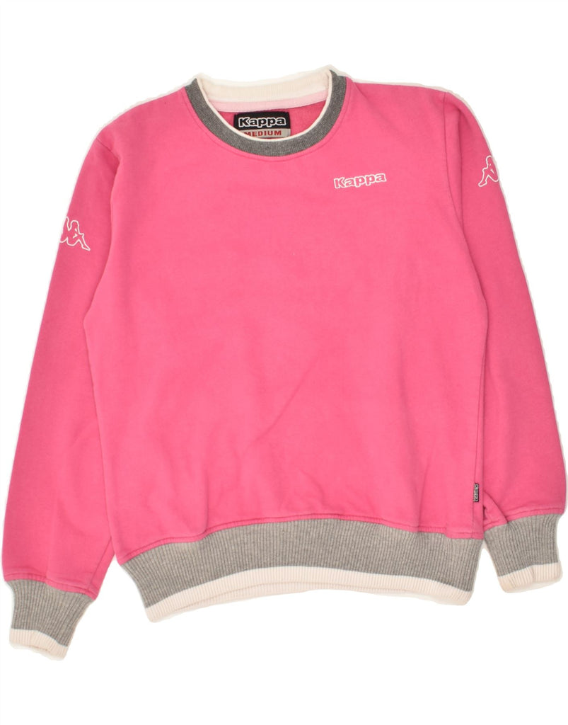 CHAMPION Girls Graphic Sweatshirt Jumper 14-15 Years Medium  Pink Cotton | Vintage Champion | Thrift | Second-Hand Champion | Used Clothing | Messina Hembry 