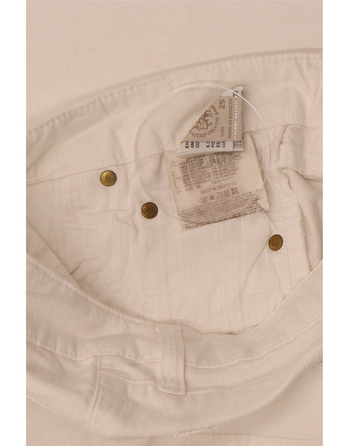 Diesel Womens Slim Jeans W25 L30 White Cotton