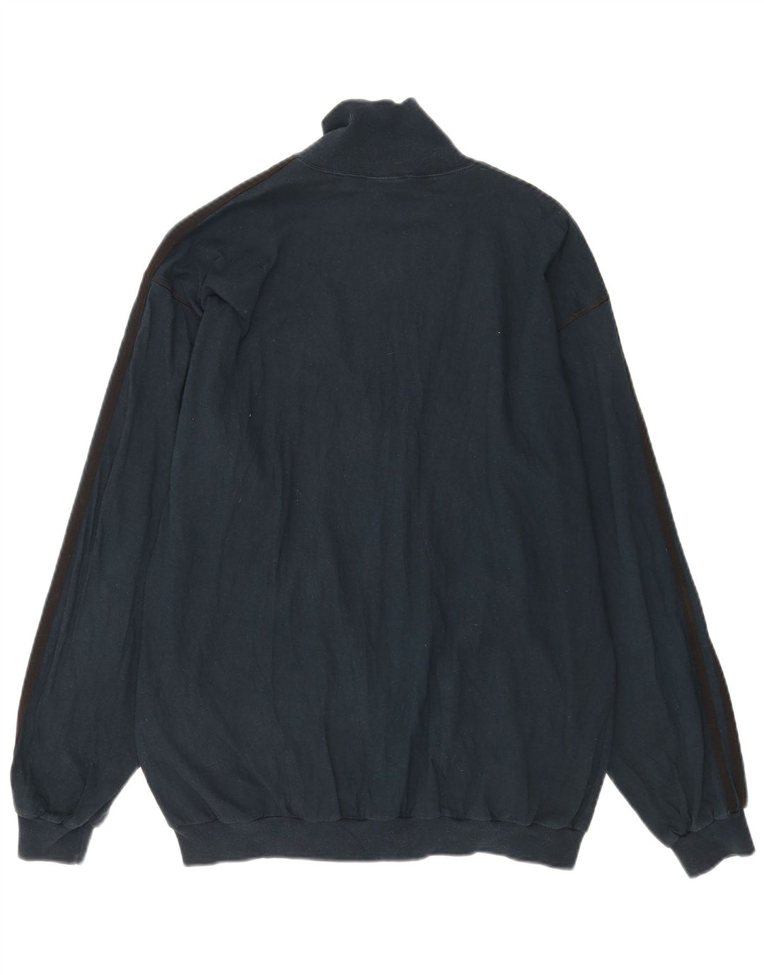 Adidas Mens Tracksuit Top Jacket UK 40/42 Medium Navy Blue Cotton
