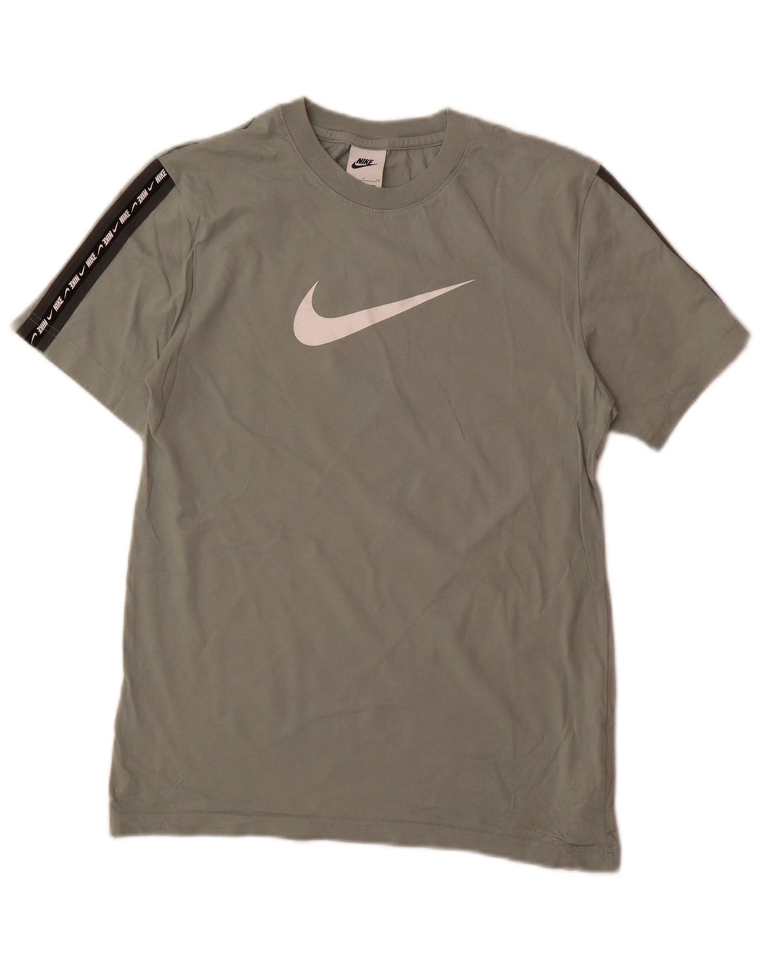 NIKE Mens Graphic T-Shirt Top Small Grey Cotton