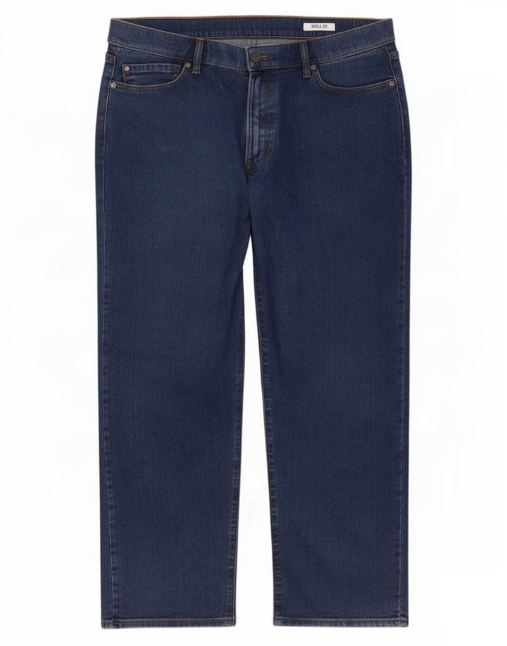 Marks & Spencer Mens Regular Straight Jeans W42 L27 Blue Cotton