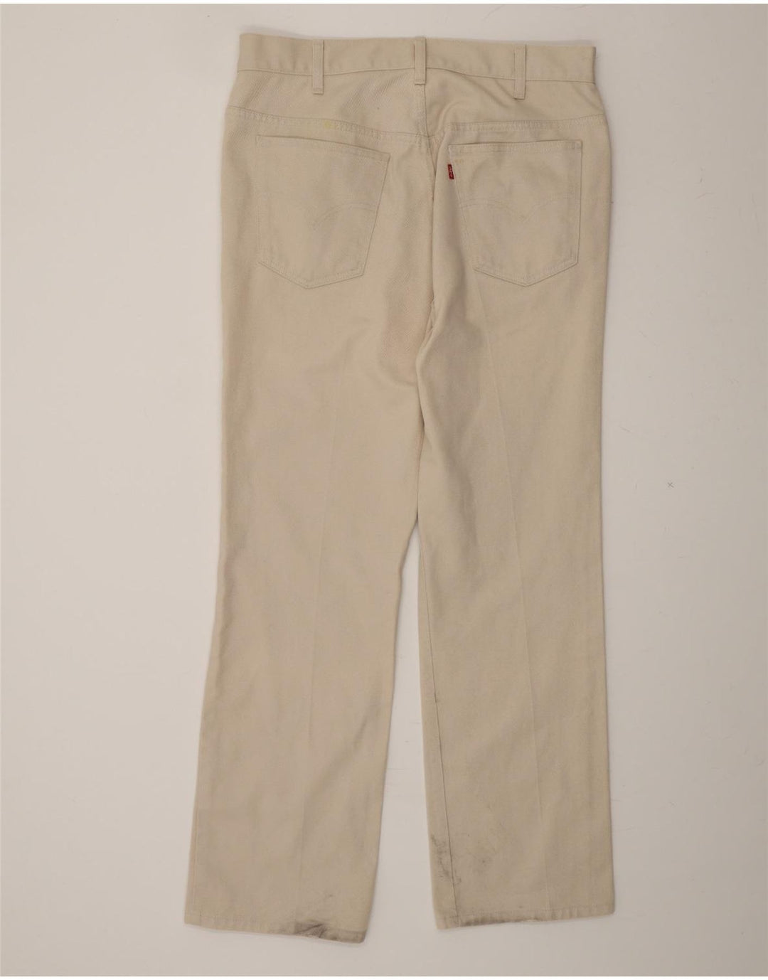 LEVI'S Mens Straight Casual Trousers W34 L31 Beige Cotton Vintage Levi's and Second-Hand Levi's from Messina Hembry 