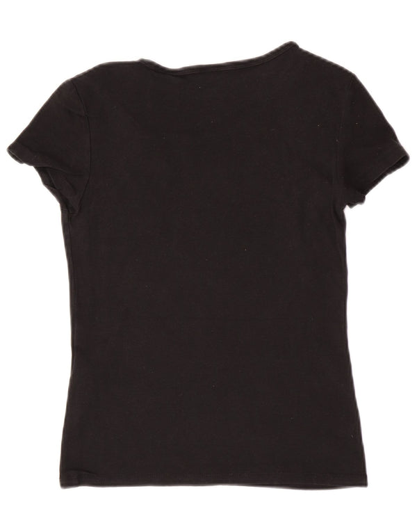 Levi's Womens T-Shirt Top UK 6 XS Black Cotton