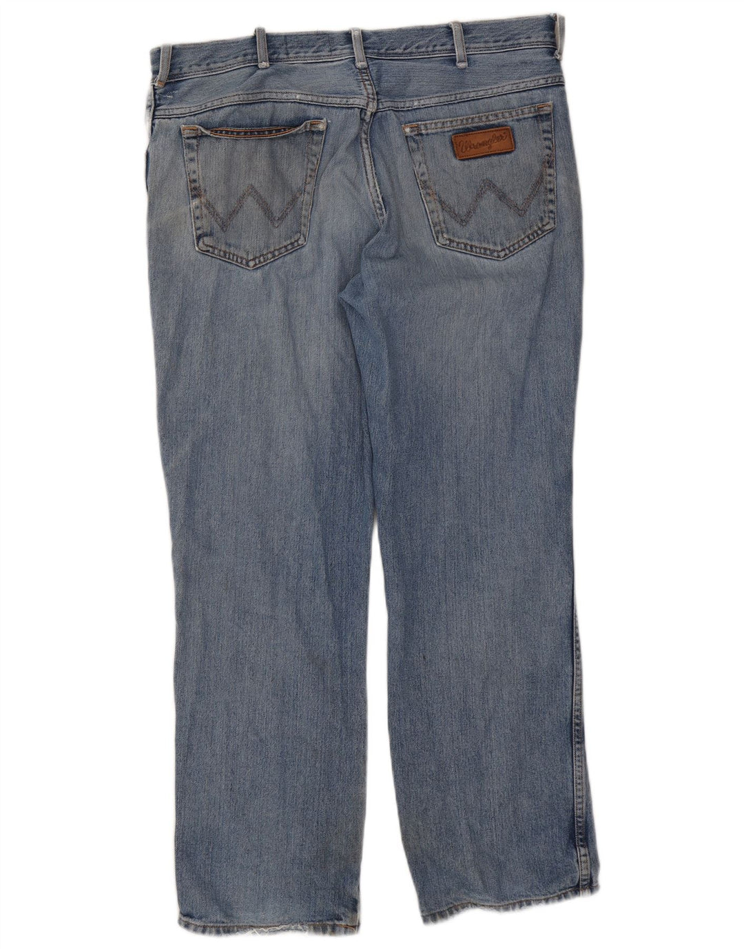 Wrangler Mens Texas Straight Jeans W38 L30 Blue Cotton