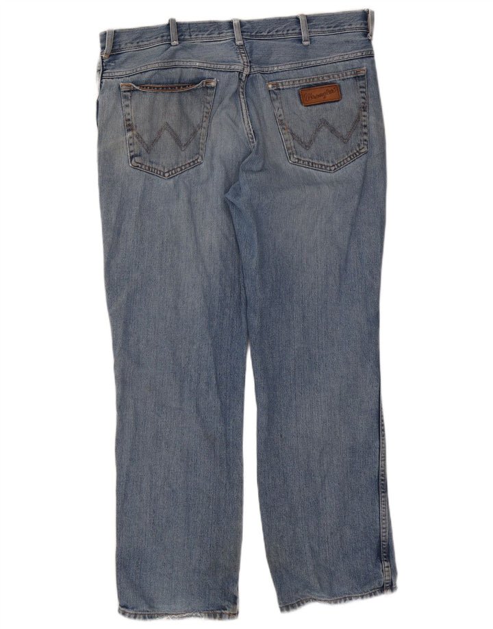 Wrangler Mens Texas Straight Jeans W38 L30 Blue Cotton