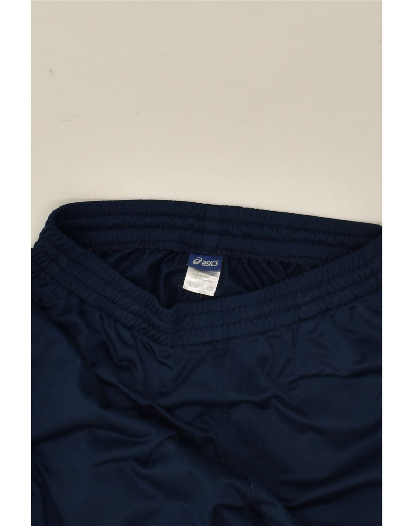 ASICS Mens Tracksuit Trousers Large Navy Blue Polyester | Vintage Asics | Thrift | Second-Hand Asics | Used Clothing | Messina Hembry 